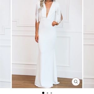 White fringe dress! Never worn with tags on!